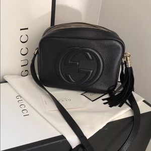 Black Gucci Soho Disco Crossbody Bag